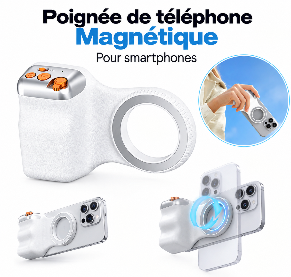 Majumy Caméra magnétique pour smartphone